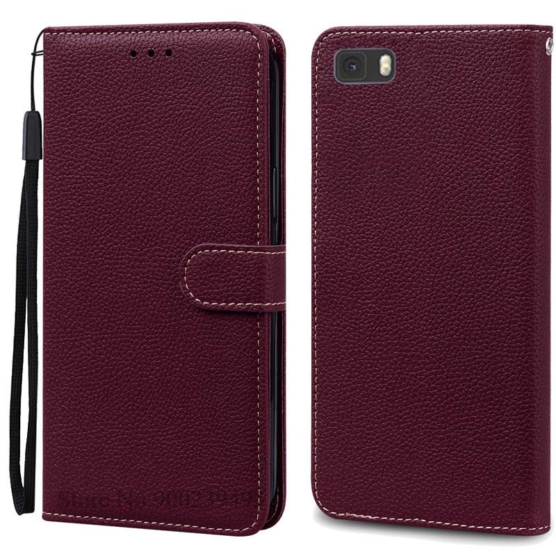 Для чехла Huawei P8 Lite на для Huawei ALE-L21 ALE-L02 ALE-L23 Чехол-книжка с откидной крышкой для Huawei P8 Lite ALE-L21 2016 2015 Чехлы для телефонов P8 Lite 2015 2016 вино красного